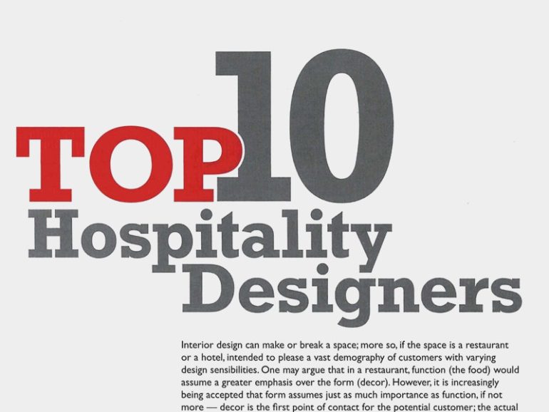 Top 10 Hospitality Designers